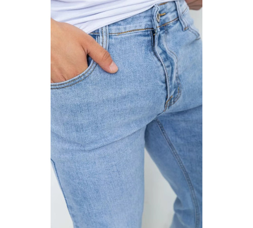 Джинсы мужские однотонные, цвет голубой, 244R6078.