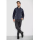 Кофта мужская на молнии в полоску, цвет темно-синий, 238R123.