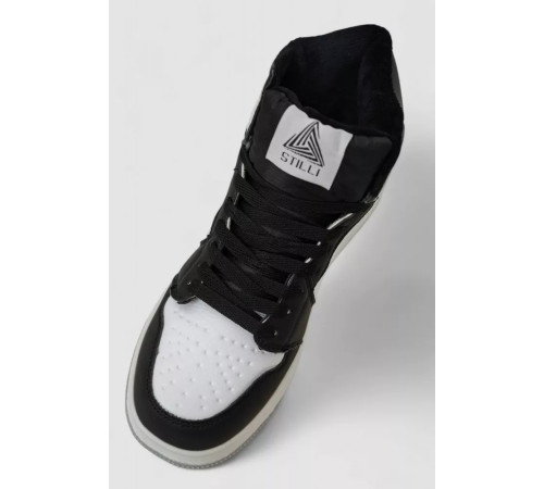 Кроссовки мужские зимние на меху, цвет бело-черный, 248RH1010