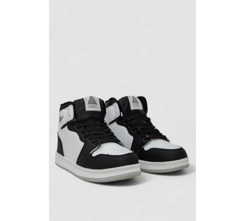 Кроссовки мужские зимние на меху, цвет бело-черный, 248RH1010