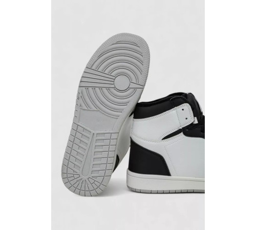 Кроссовки мужские зимние на меху, цвет бело-черный, 248RH1010