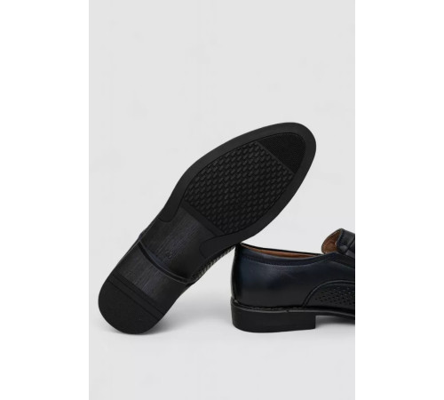 Туфлі чоловічі з перфорацією, колір темно-синій, 243RC302