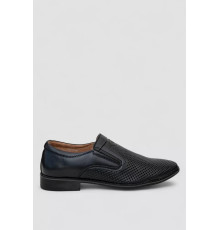 Туфлі чоловічі з перфорацією, колір темно-синій, 243RC302