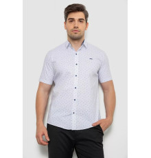 Сорочка чоловіча з принтом, колір білий, 214R7340