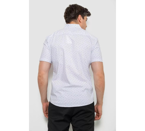 Рубашка мужская с принтом, цвет белый, 214R7340