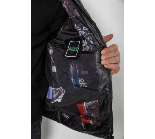 Жилетка чоловіча демісезонна, колір чорно-жовтий, 244R990013