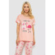 Пижама женская с принтом, цвет персиковый, 243R2088.