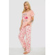 Пижама женская с принтом, цвет персиковый, 243R2088.