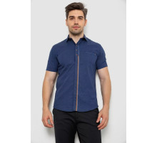 Рубашка мужская с принтом, цвет синий, 214R7017