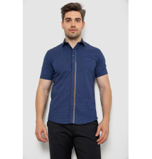 Сорочка чоловіча з принтом, колір синій, 214R7017
