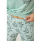 Пижама женская с принтом, цвет мятный, 243R10305.