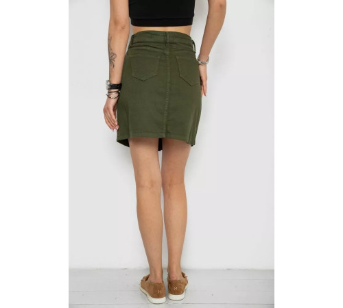 Спідниця жіноча джинсова, колір хакі, 182R1301