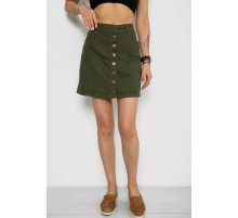 Спідниця жіноча джинсова, колір хакі, 182R1301