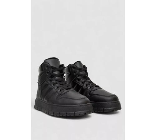 Кросівки жіночі зимові на хутрі, колір чорний, 248RMB03