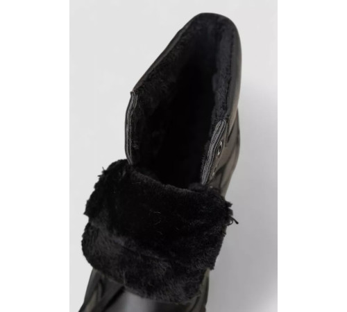 Кросівки жіночі зимові на хутрі, колір чорний, 248RMB03