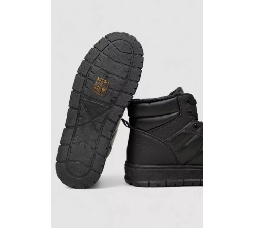 Кросівки жіночі зимові на хутрі, колір чорний, 248RMB03