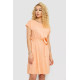 Сукня однотонна, колір персиковий, 214R0225