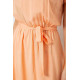 Сукня однотонна, колір персиковий, 214R0225