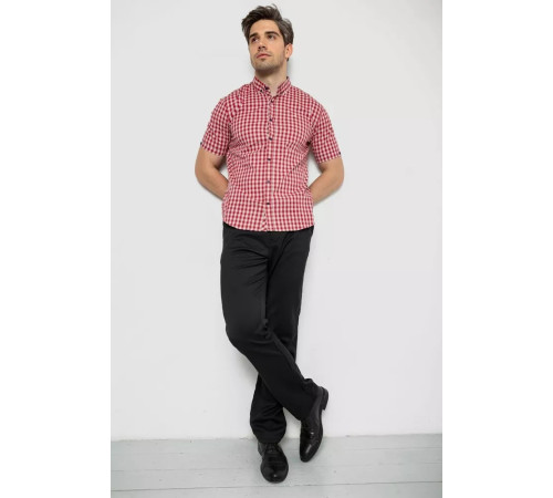 Сорочка чоловіча в клітку, колір червоний, 214R832