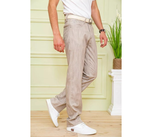 Чоловічі літні штани, бежевого кольору, 167R7049