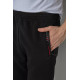 Спорт чоловічі штани на флісі, колір чорний, 244R41309