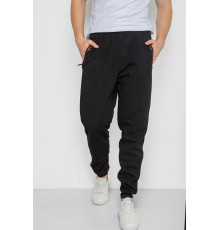 Спорт чоловічі штани на флісі, колір чорний, 244R41309