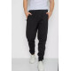 Спорт чоловічі штани на флісі, колір чорний, 244R41309