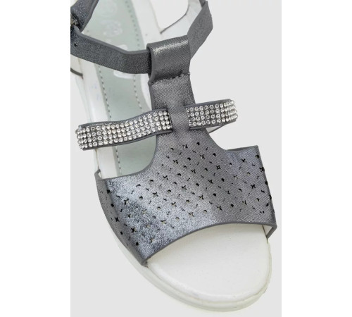 Босоножки детские 243RA6805-4, цвет Серебристый