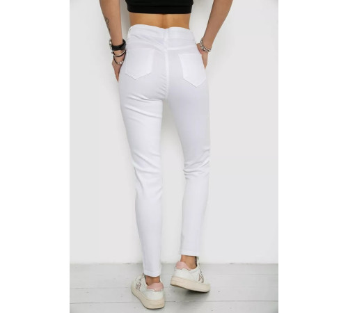 Джинси жіночі, колір білий, 182R3064