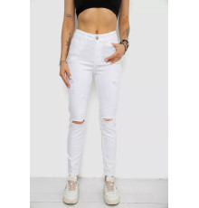 Джинси жіночі, колір білий, 182R3064