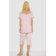 Женская пижама с принтом, цвет розовый, 243R7081