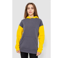 Худый женский утепленный на флисе, цвет серо-желтый, 102R312-1.