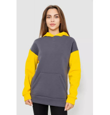 Худый женский утепленный на флисе, цвет серо-желтый, 102R312-1.