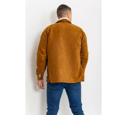 Вітровка чоловіча на кнопках, колір гірчичний, 131R3022