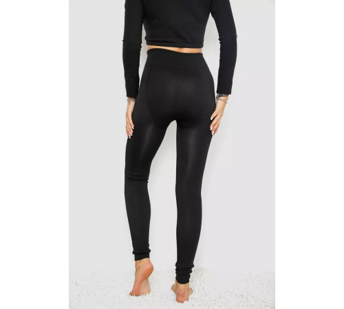 Лосіни на хутрі, колір чорний, 139RA972