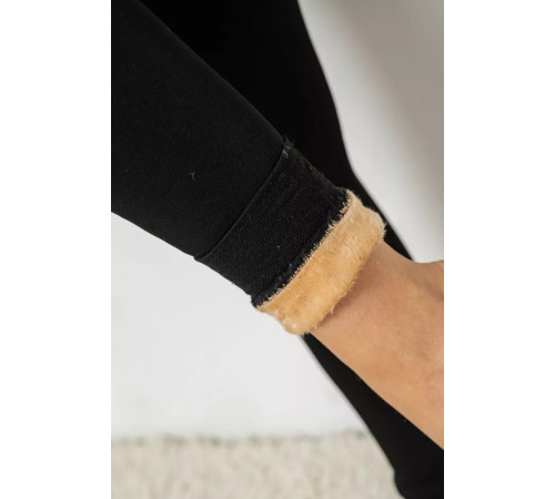 Лосіни на хутрі, колір чорний, 139RA972