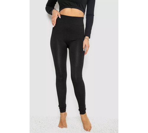 Лосіни на хутрі, колір чорний, 139RA972