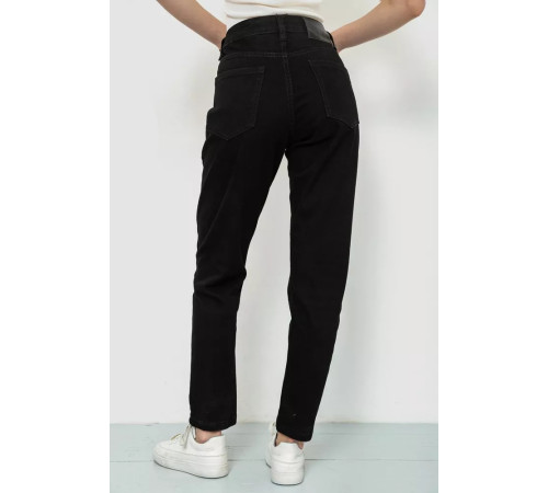 Джинси жіночі MOM, колір чорний, 244R8527