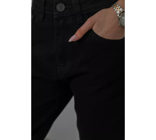 Джинси жіночі MOM, колір чорний, 244R8527