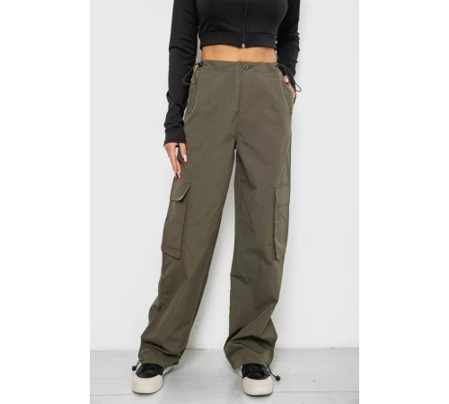 Штани карго жіночі, колір хакі, 238R5366
