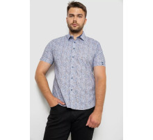 Рубашка мужская с принтом, цвет серый, 214R6917-8