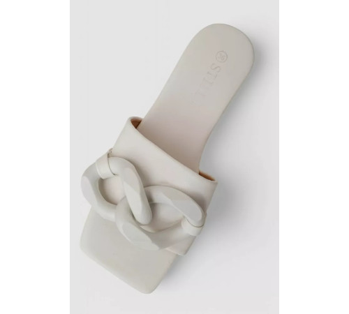 Шлепанцы женские, цвет белый, 248RL165