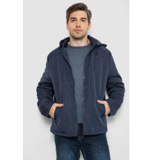 Куртка чоловіча демісезонна з капюшоном, колір темно-синій, 131R2101