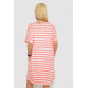 Ночная рубашка в полоску, цвет розово-белый, 238R15022.