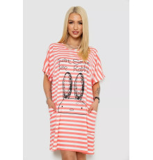 Ночная рубашка в полоску, цвет розово-белый, 238R15022.