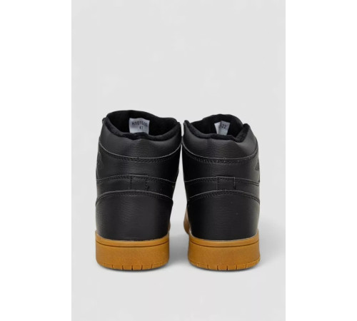 Кроссовки мужские зимние на меху, цвет черно-бежевый, 248RH1010-22