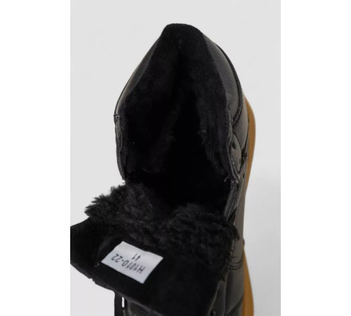 Кроссовки мужские зимние на меху, цвет черно-бежевый, 248RH1010-22