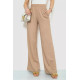 Брюки женские палаццо, цвет бежевый, 102R011-1.