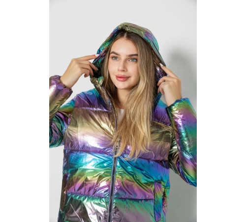 Куртка жіноча демісезонна плащівка, колір бузковий, 243R2022-4