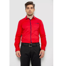 Сорочка чоловіча з довгим рукавом, колір червоний, 214R7009